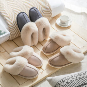 2023 Autumn Winter Suede Plush slippers Home Warm slippers Men and Women slippers