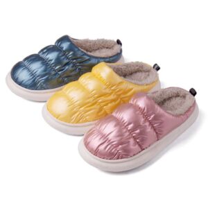 Custom Plush slippers Cute Cloud slippers Plush Lining Warm Couple Waterproof Non-slip Outdoor slippers