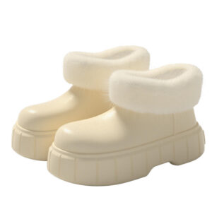 New Fashion Trend Winter High-top Cotton Rain Boots Shoes Comfortable Warm Waterproof Platform Snow Boots