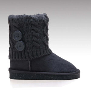 Trendy LED Sole Knitting Upper Custom Logo Warm Outdoor Kids Snow Boots