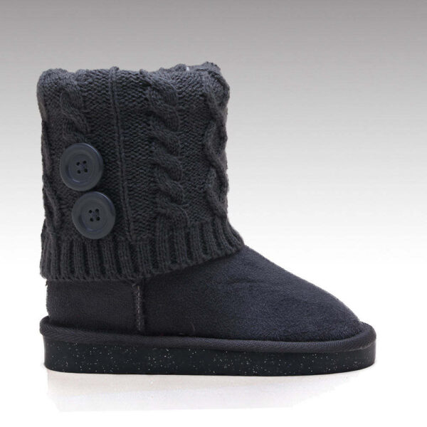 Trendy LED Sole Knitting Upper Custom Logo Warm Outdoor Kids Snow Boots