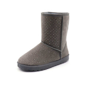 Women Ladies Comfortable Slippers Anti-Slippery Suede Faux Fur Snow Boot Shoes