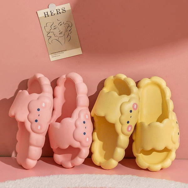 Summer Home Slippers Thick Platform Bathroom Non-Slip Cloud Slippers Adult Slippers