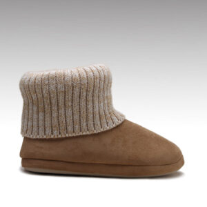 HC-830 Wholesale Knitted Shaft Winter Warm Ankle Casual Home Slipper Boots for Women