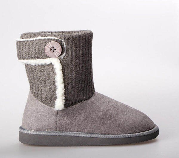 Winter Lady Home Bedroom Indoor House Warm Furry Fur Platform Cotton Boots Slipper