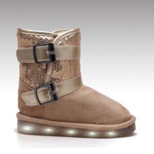HC-563 2016 Winter Fur Kids Light up Led Boots