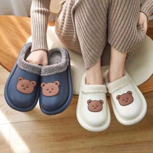 Autumn and Winter Cartoon Home Indoor Slippers Cute Girl Warm Home Cartoon Plush slippers