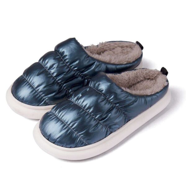 Custom Plush slippers Cute Cloud slippers Plush Lining Warm Couple Waterproof Non-slip Outdoor slippers - Image 2