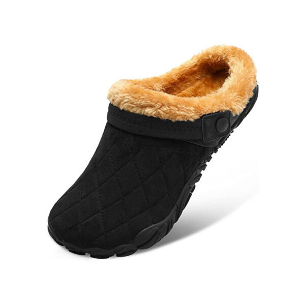 Womens Mens Furry Slides House Slippers Fuzzy Fluffy Bedroom Cozy Memory Foam Clogs Slippers - Image 2