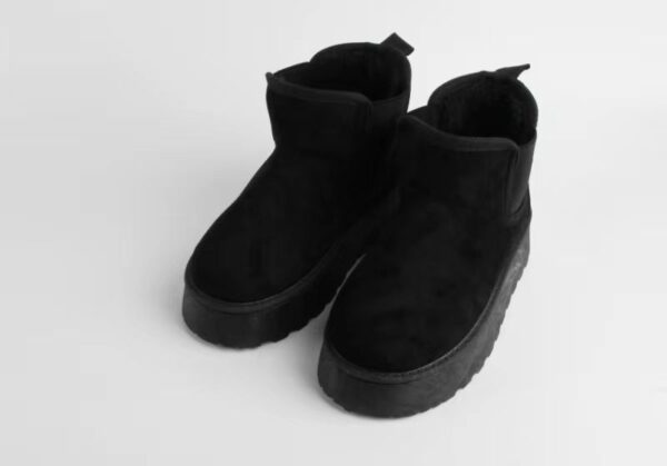 Women Fashion Trend Design Elastic PVC Injection Snow Boots New Development Comfortable Outdoor Popular Suede Boots for Lady - Image 2