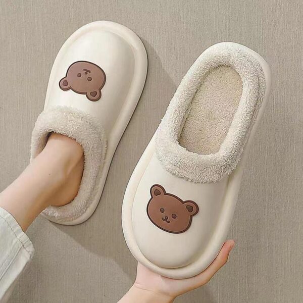 Autumn and Winter Cartoon Home Indoor Slippers Cute Girl Warm Home Cartoon Plush slippers - Image 2