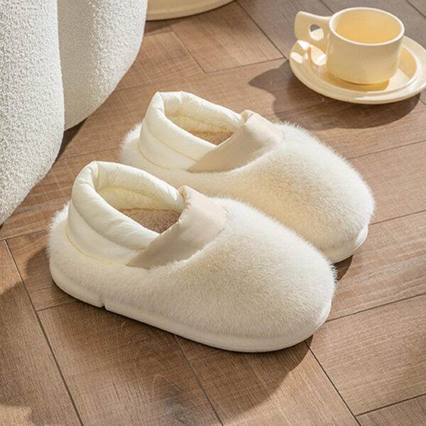 New Fashion Trend Soft Comfortable Casual Warm Plush Winter House Indoor slippers for Lady Women - Image 2