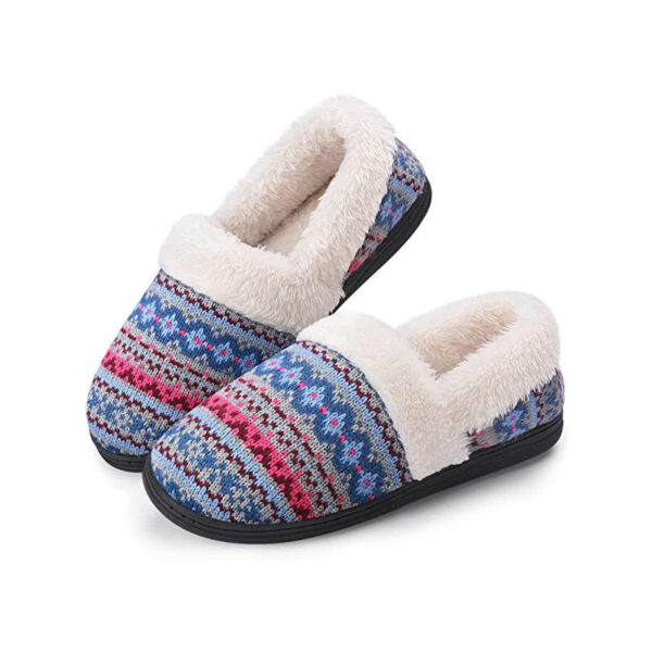 Women's Slip-On Knit Slippers Memory Foam House Shoes Slippers - Image 3