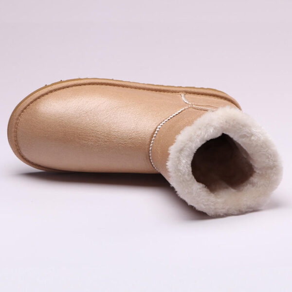 Lady Winter House Indoor Bedroom Warm Furry Fur Women Bootie Platform Snow Boots - Image 3