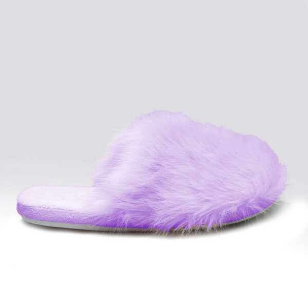 2022 Fashion Cute Home Fur Snug Cotton Fluffy Plush slippers for Young - Image 3