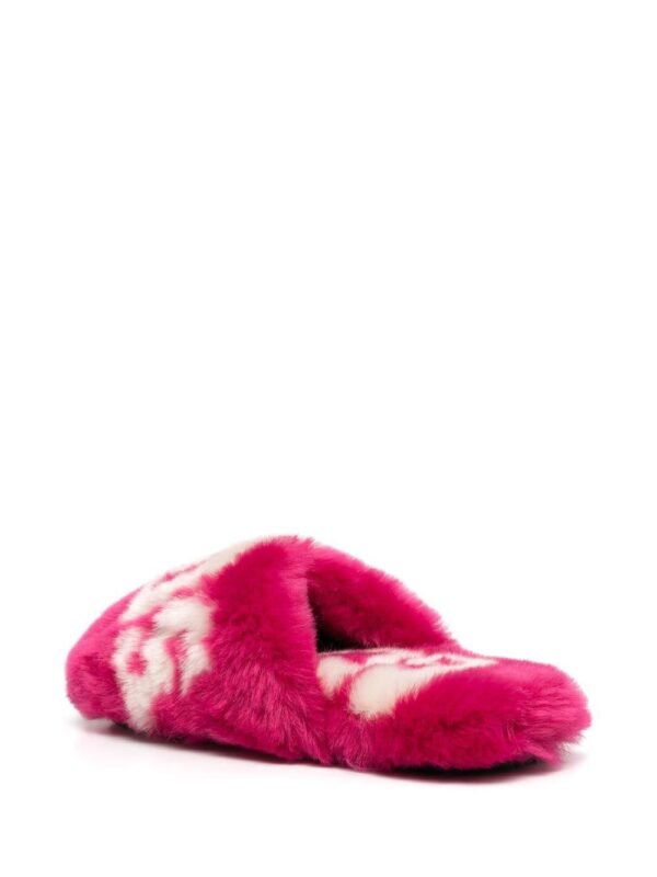 2022 Custom Logo Fur Slipper Faux Fur Slipper Home Indoor Slipper for Woman - Image 4