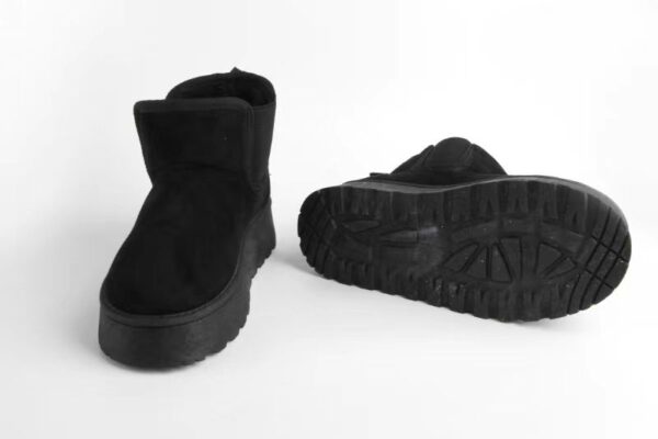 Women Fashion Trend Design Elastic PVC Injection Snow Boots New Development Comfortable Outdoor Popular Suede Boots for Lady - Image 4