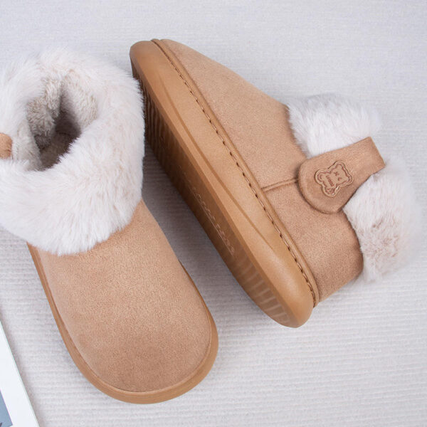 Women's New Fashion Trend Casual Round Toe Winter Snow Boots Micro Fiber Warm Comfortable High-top Cotton Boots - Image 4
