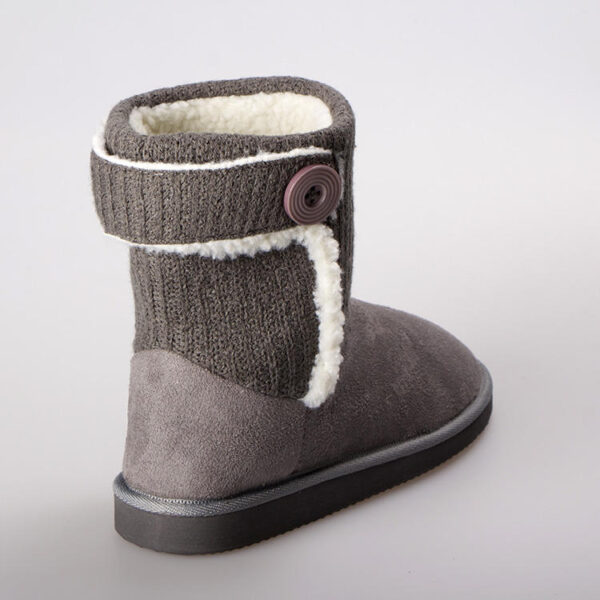Winter Lady Home Bedroom Indoor House Warm Furry Fur Platform Cotton Boots Slipper - Image 4