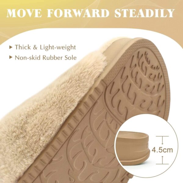 Stylish Open Toe Slipper Furry Faux Slippers for Women Inside and Outside Fur Slippers - Image 4
