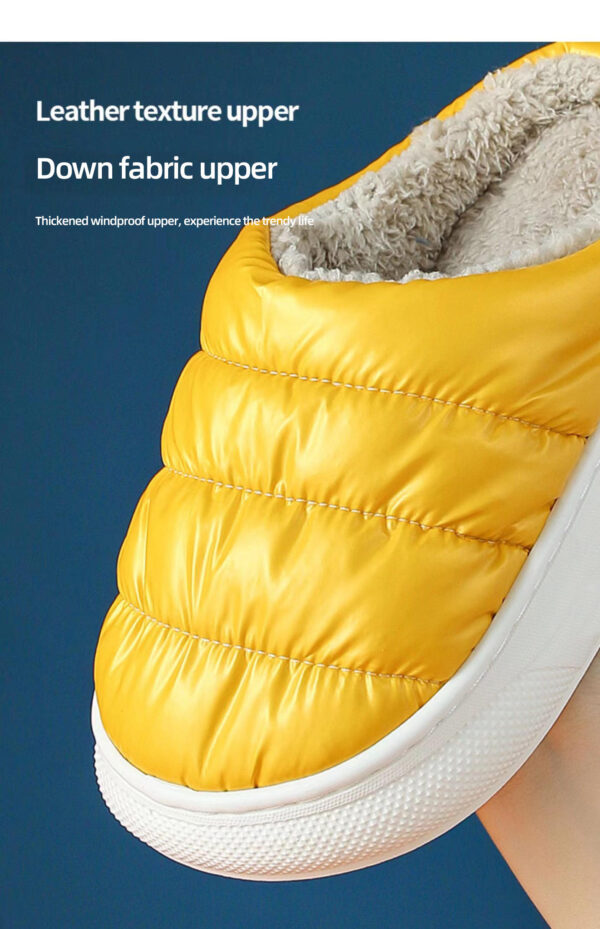 Custom Plush slippers Cute Cloud slippers Plush Lining Warm Couple Waterproof Non-slip Outdoor slippers - Image 5