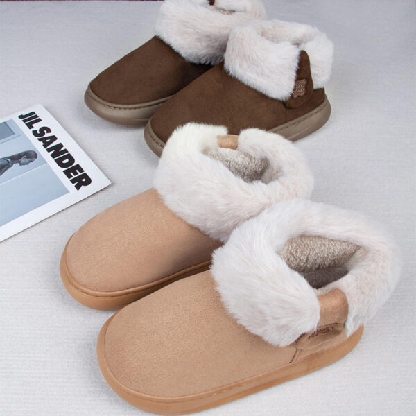 Women's New Fashion Trend Casual Round Toe Winter Snow Boots Micro Fiber Warm Comfortable High-top Cotton Boots - Image 5