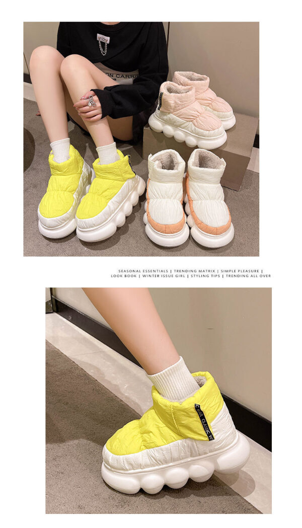 Warm Waterproof Snow Boot Soft Female Cotton Winter Snow Boots for Women - Image 5