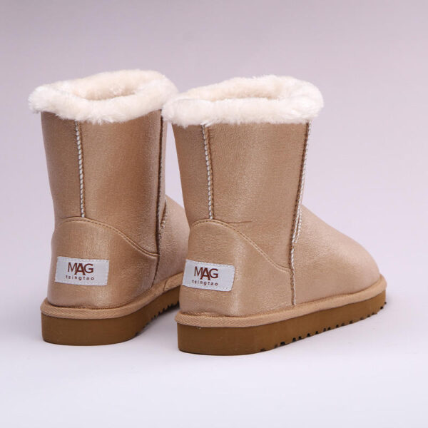 Lady Winter House Indoor Bedroom Warm Furry Fur Women Bootie Platform Snow Boots - Image 5
