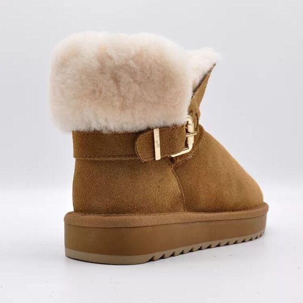 High Quality Winter Shoes Antislip Faux Fur Snow Boots Sexy Hairy Women Snow Boots - Image 5