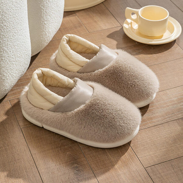 New Fashion Trend Soft Comfortable Casual Warm Plush Winter House Indoor slippers for Lady Women - Image 5