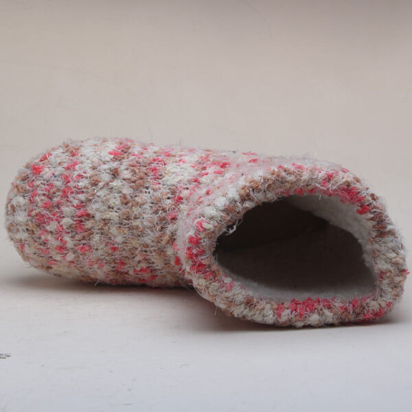 Popular Hot Sale Colorful Knit Upper Warm Anti-slip Ladies Winter Indoor Boots - Image 6