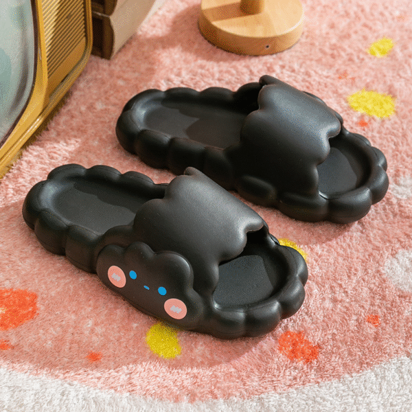 Summer Home Slippers Thick Platform Bathroom Non-Slip Cloud Slippers Adult Slippers - Image 6