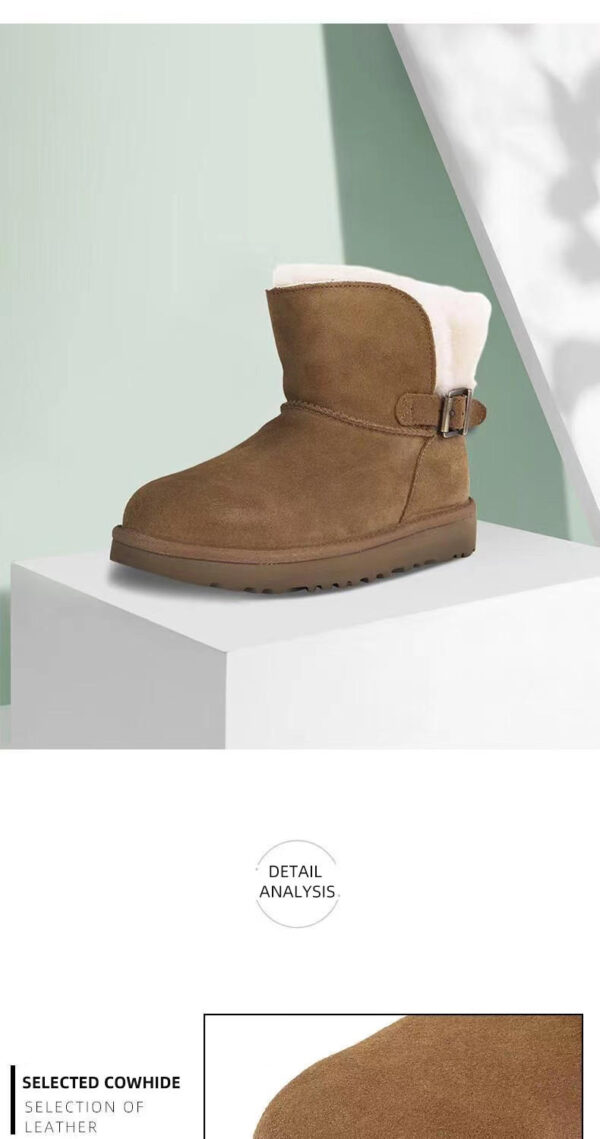 High Quality Winter Shoes Antislip Faux Fur Snow Boots Sexy Hairy Women Snow Boots - Image 6