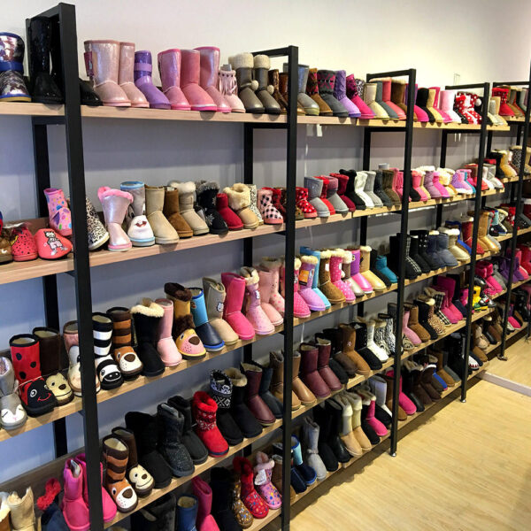 HC-210 Warm Wholesale Plush Lining Women Winter Snow Boots with Side Button - Image 6