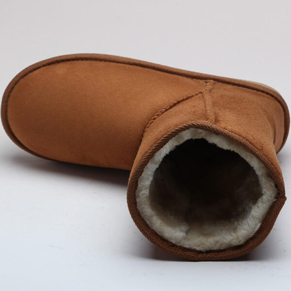 High Quality Fashion Micro Suede Upper Winter Anti-slip Warm Outdoor Women Snow Boots - Image 6