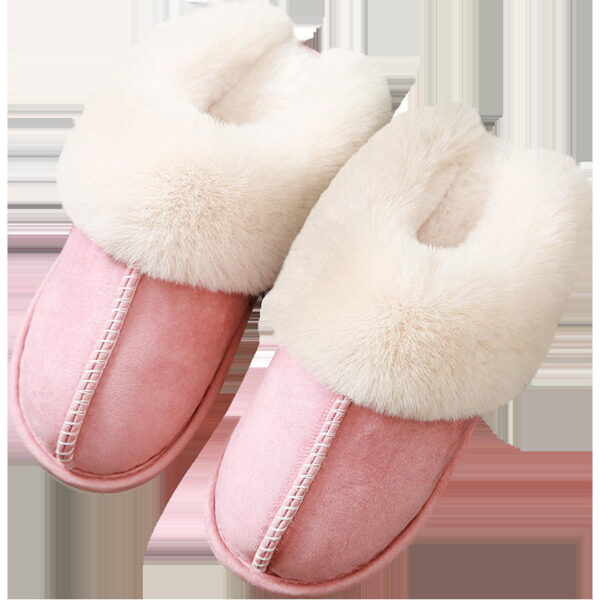 2023 Autumn Winter Suede Plush slippers Home Warm slippers Men and Women slippers - Image 6