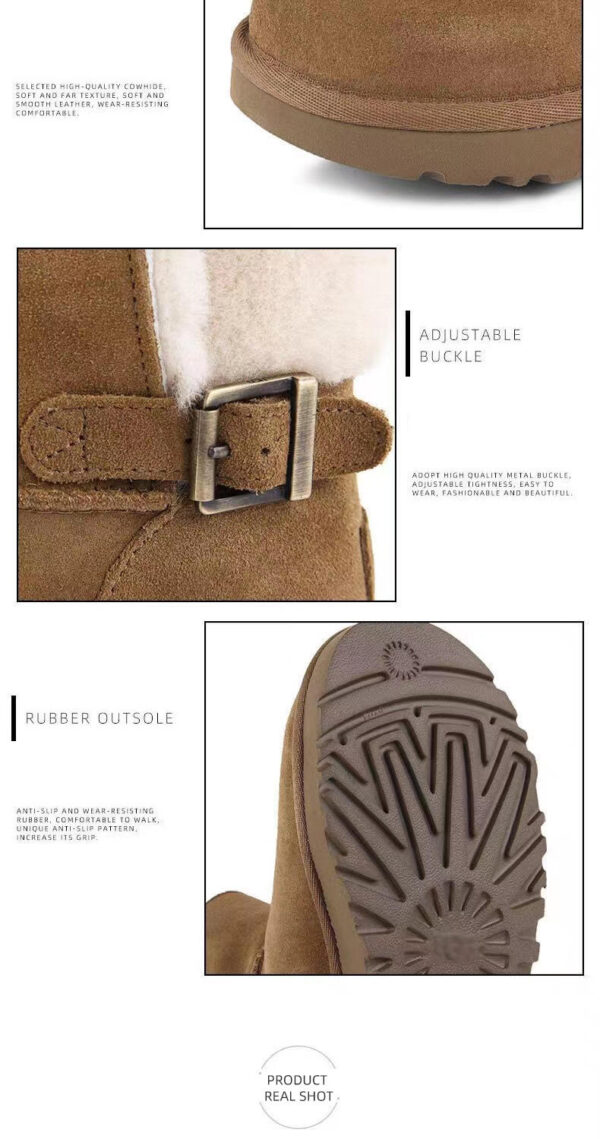 High Quality Winter Shoes Antislip Faux Fur Snow Boots Sexy Hairy Women Snow Boots - Image 7